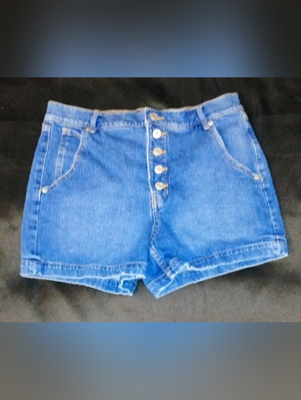 Banana Republic Women’s Button Fly Denim Shorts Size 30/10 Medium Wash High Rise